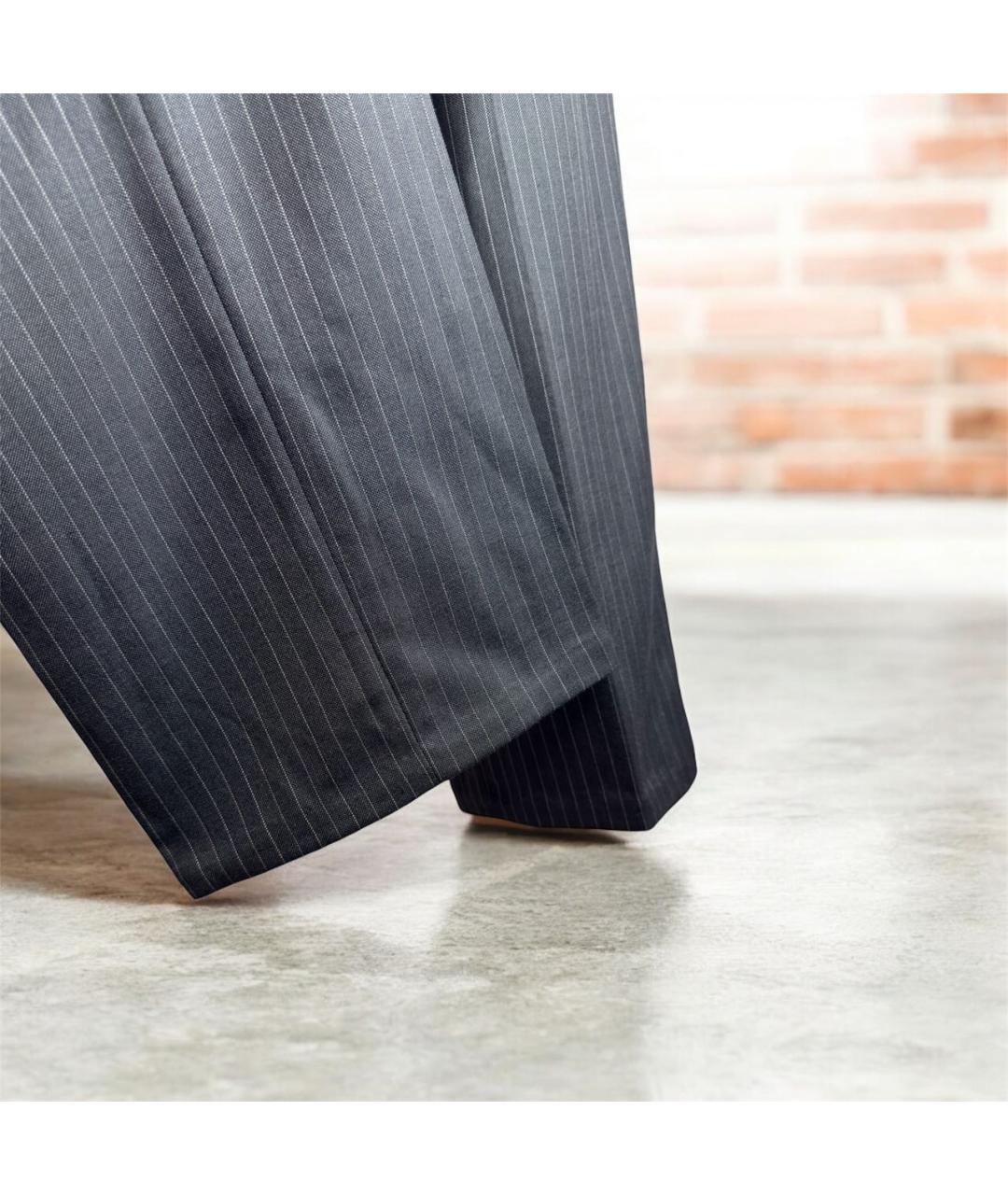 GUCCI Серые шерстяные классические брюки, фото 3