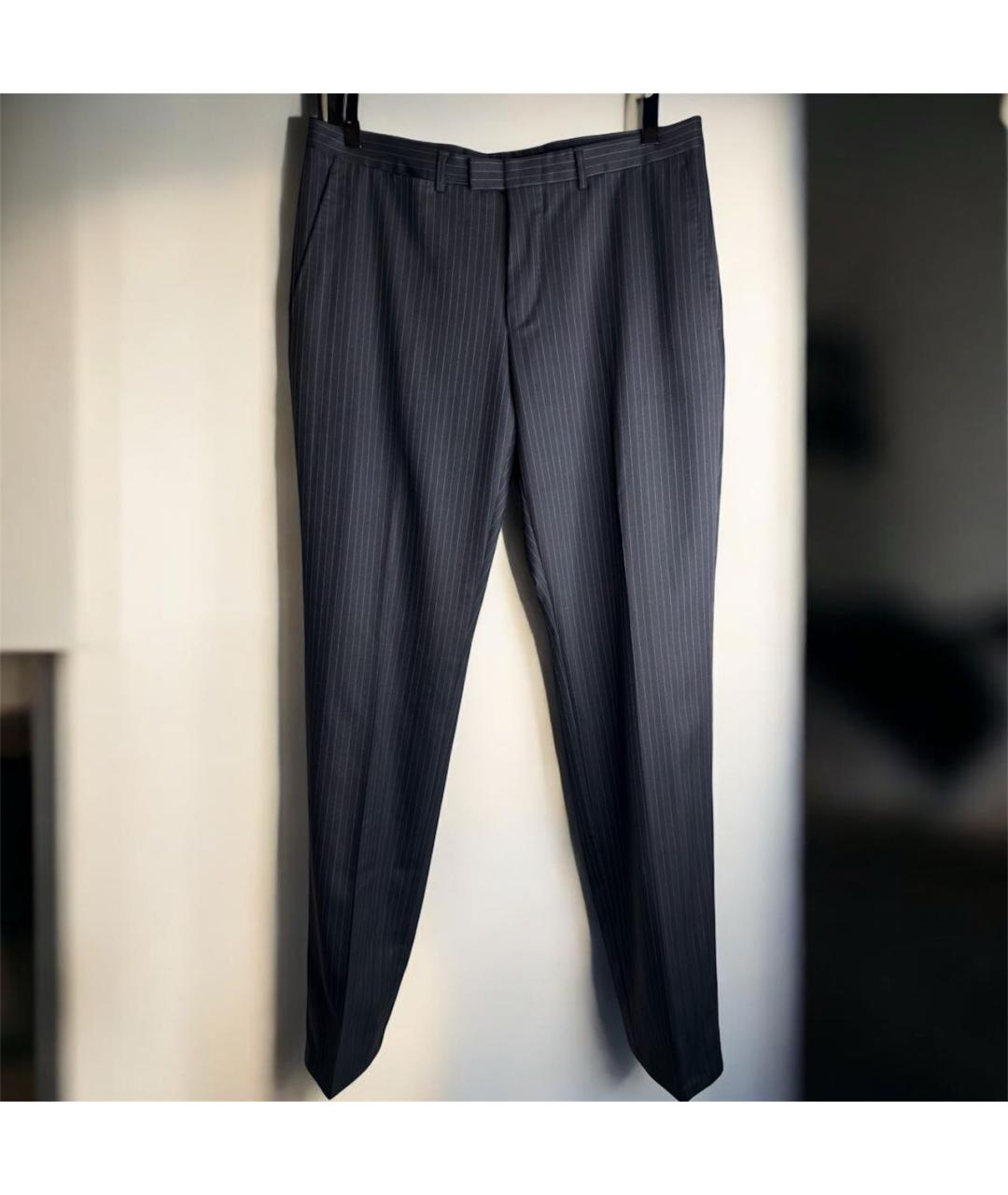 GUCCI Серые шерстяные классические брюки, фото 9