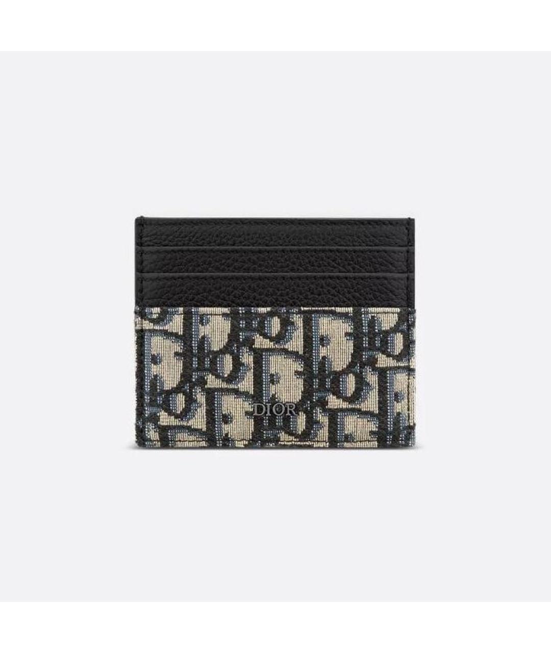 CHRISTIAN DIOR Бежевый кожаный кардхолдер, фото 4