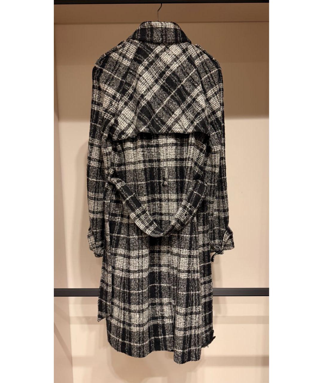 DOLCE&GABBANA Черное шерстяное пальто, фото 2