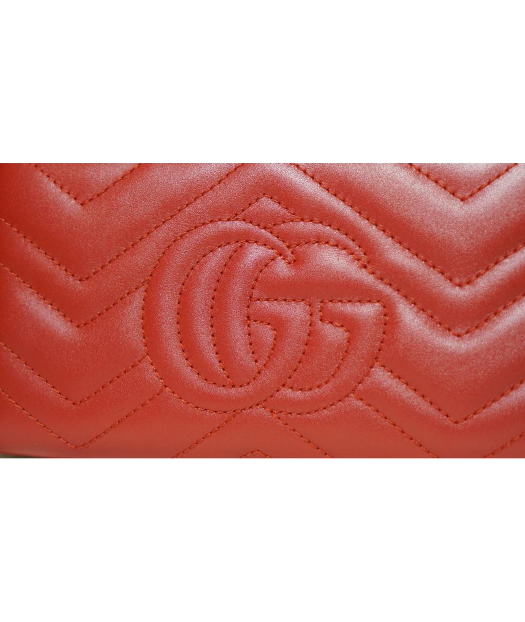 GUCCI Красный кожаный кошелек, фото 5