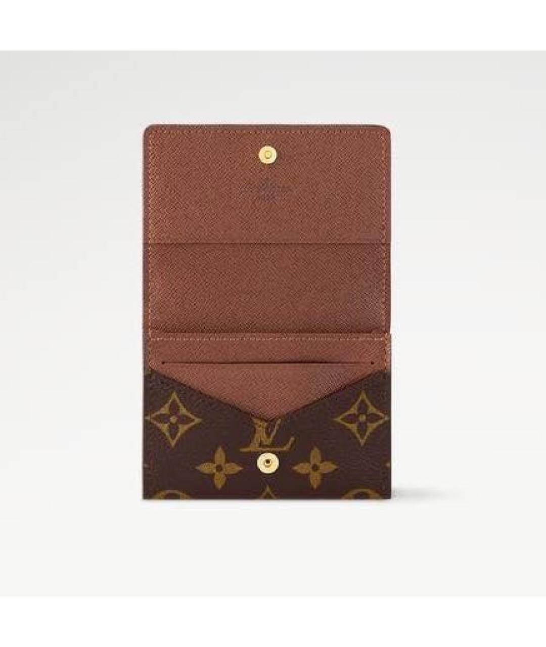 LOUIS VUITTON Коричневый кардхолдер, фото 4