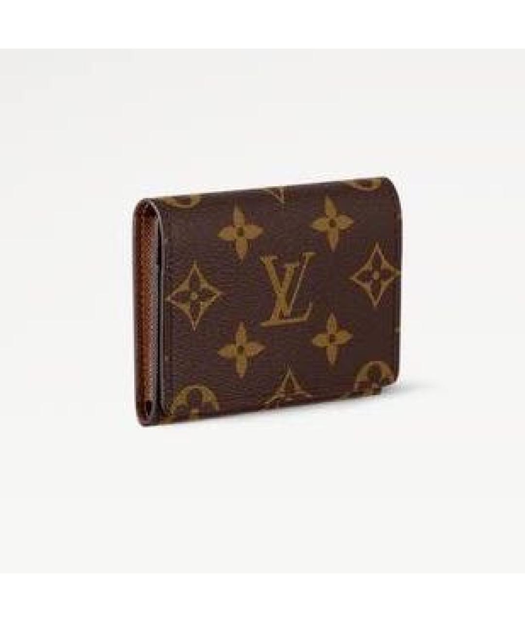 LOUIS VUITTON Коричневый кардхолдер, фото 3