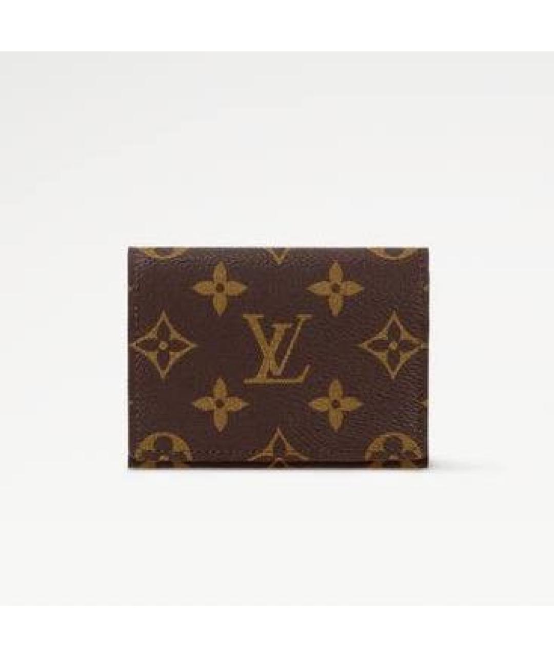 LOUIS VUITTON Коричневый кардхолдер, фото 9