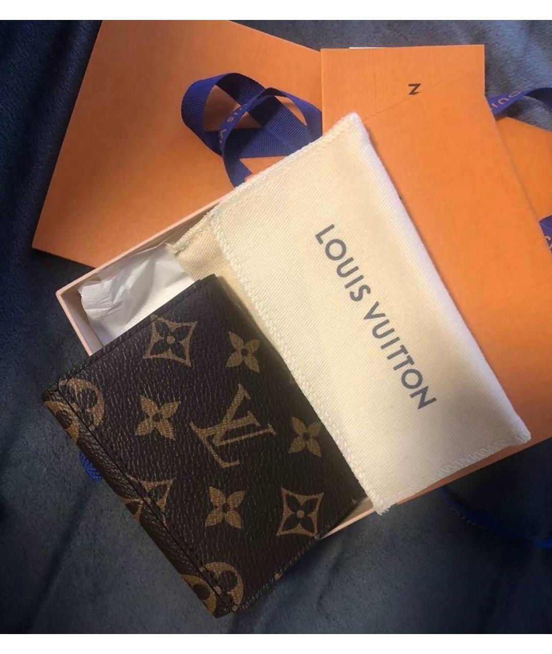 LOUIS VUITTON Коричневый кардхолдер, фото 8