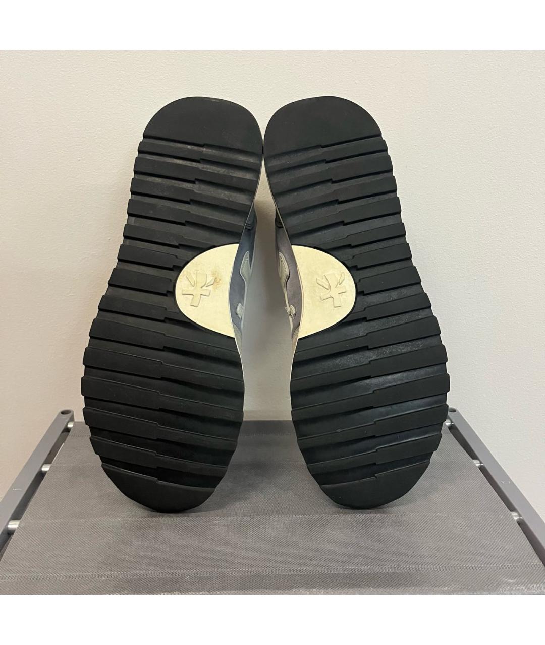 PREMIATA Серые замшевые низкие кроссовки / кеды, фото 6