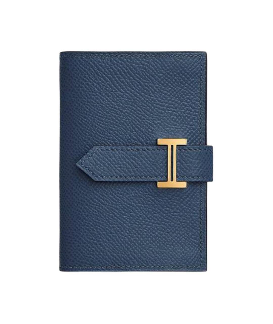 HERMES Синий кожаный кошелек, фото 1