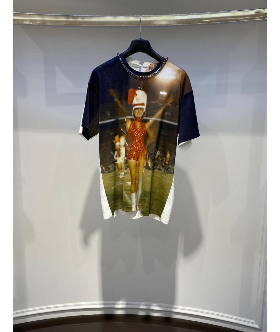 NO. 21 Мульти хлопковая футболка, фото 4