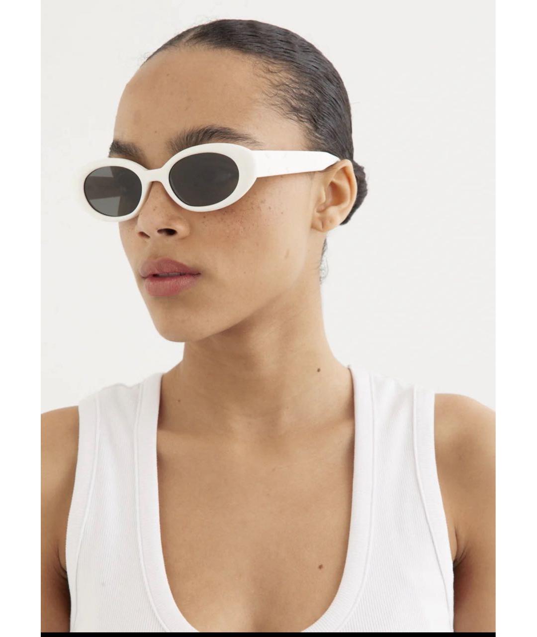 GENTLE MONSTER Белые пластиковые солнцезащитные очки, фото 4