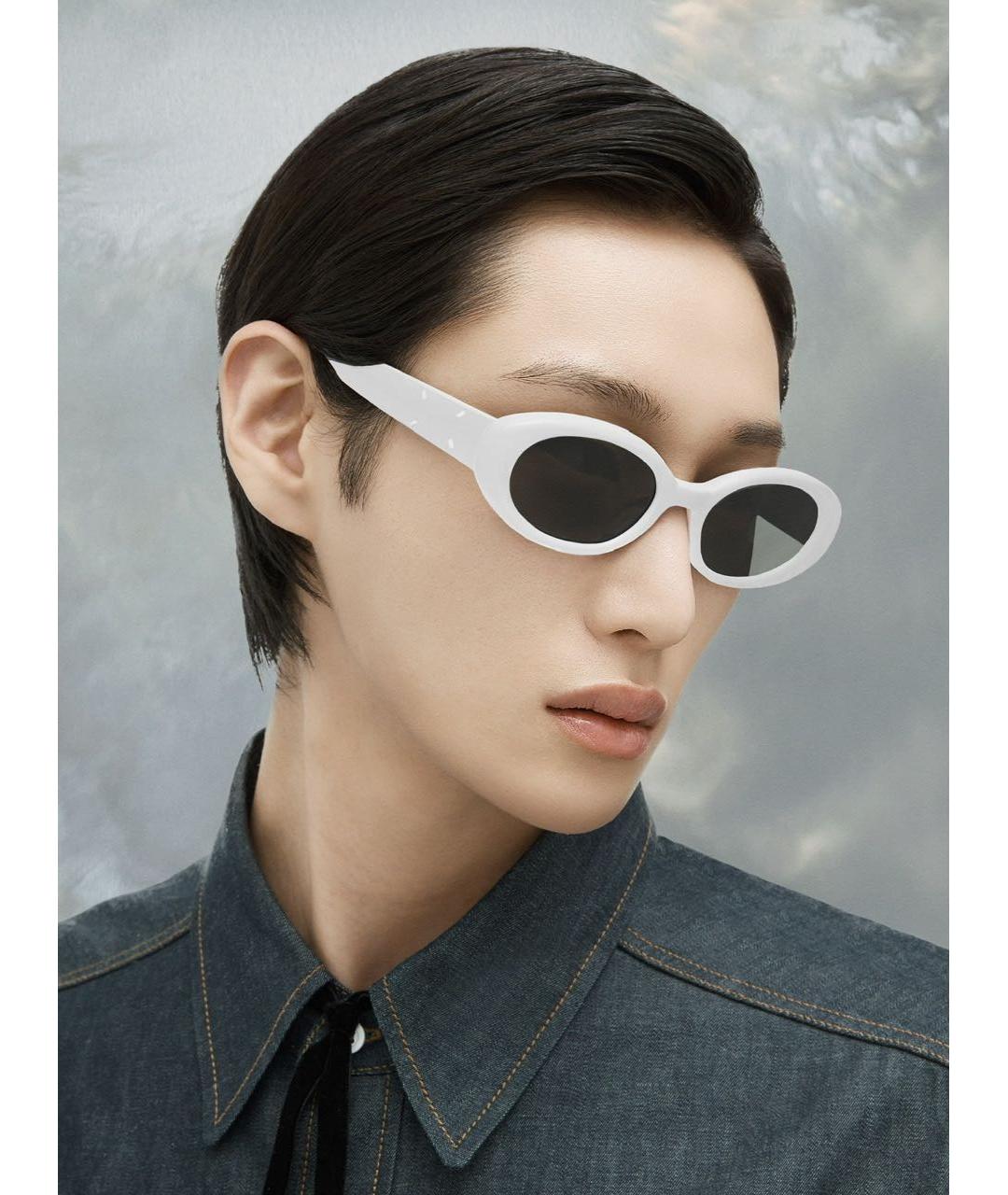 GENTLE MONSTER Белые пластиковые солнцезащитные очки, фото 2