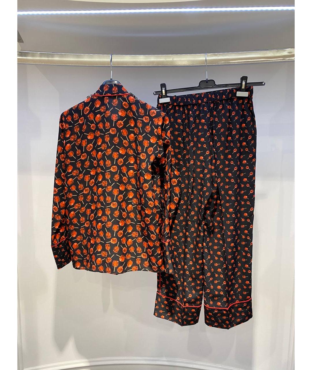 NO. 21 Мульти шелковая пижама, фото 3