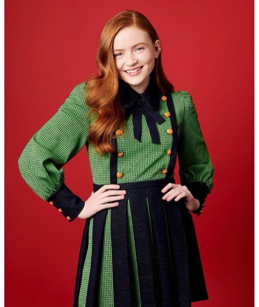 GUCCI Зеленые вечернее платье, фото 2