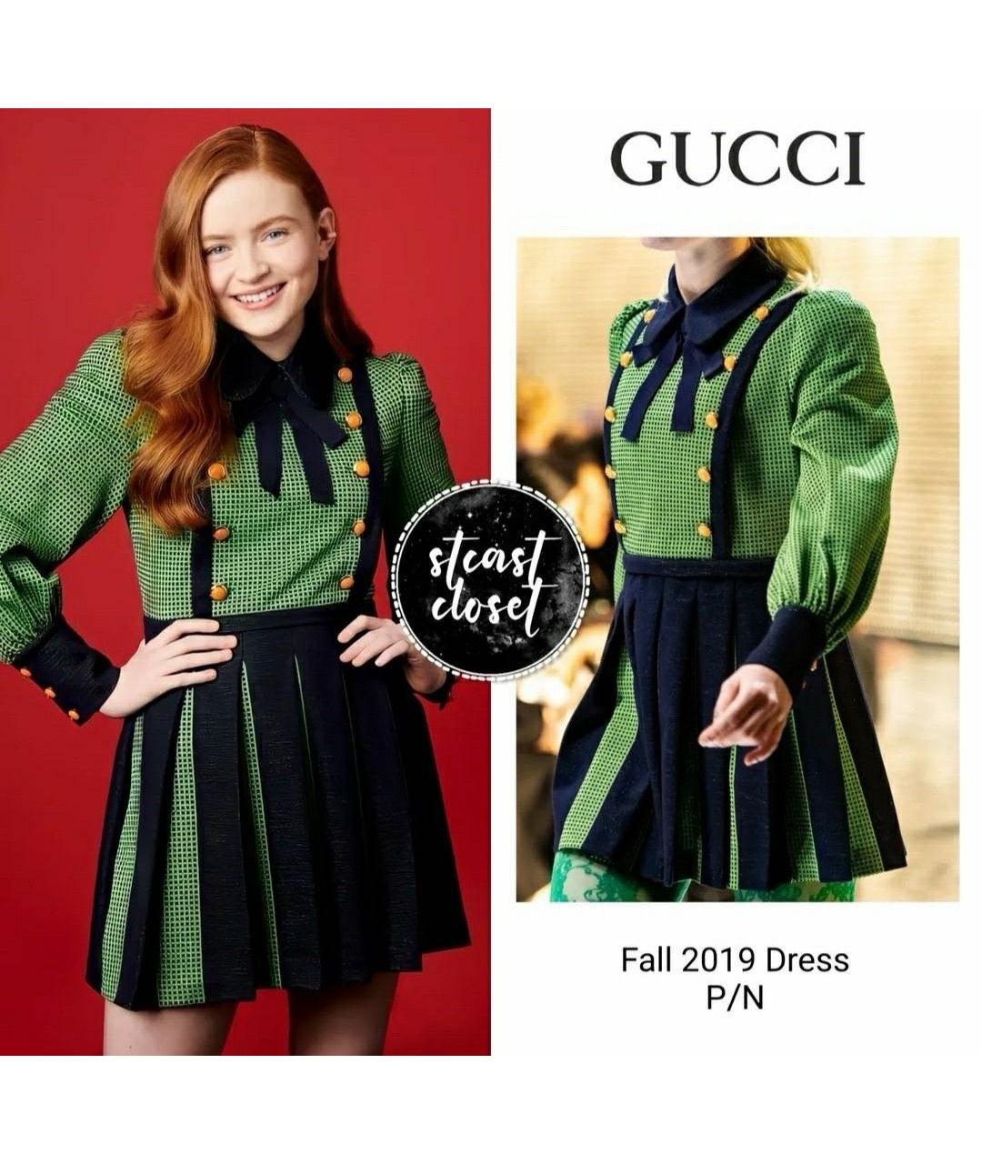 GUCCI Зеленые вечернее платье, фото 3