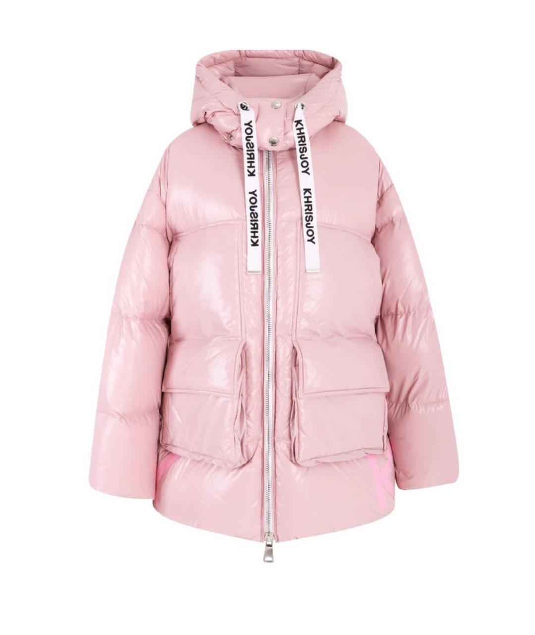 KHRISJOY Розовый полиэстеровый пуховик, фото 1