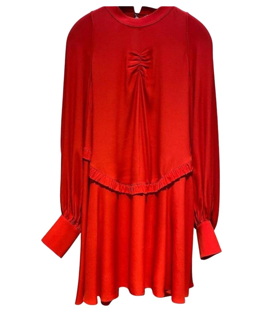 NO. 21 Красное ацетатное коктейльное платье, фото 1