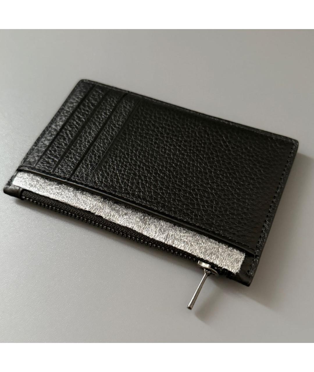 COACH Черный кожаный кардхолдер, фото 8