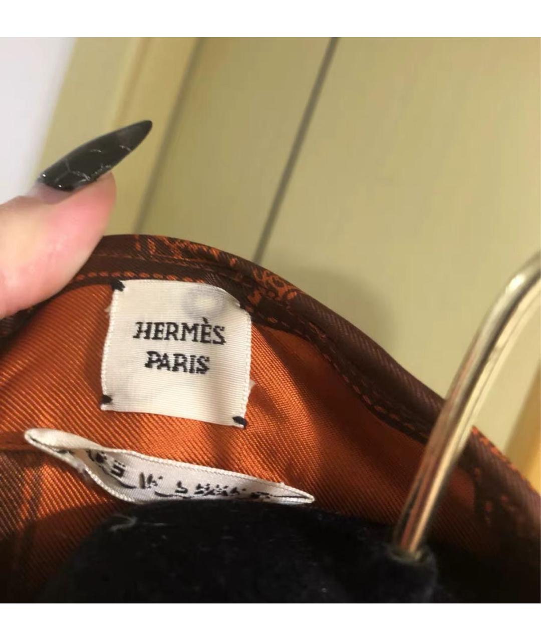 HERMES Оранжевое шелковое повседневное платье, фото 5