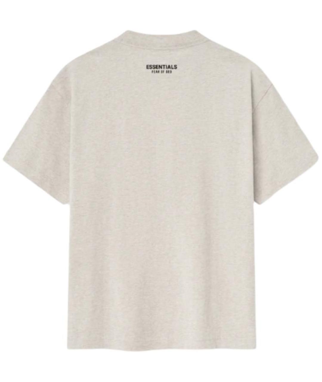 FEAR OF GOD ESSENTIALS Серая хлопковая футболка, фото 2