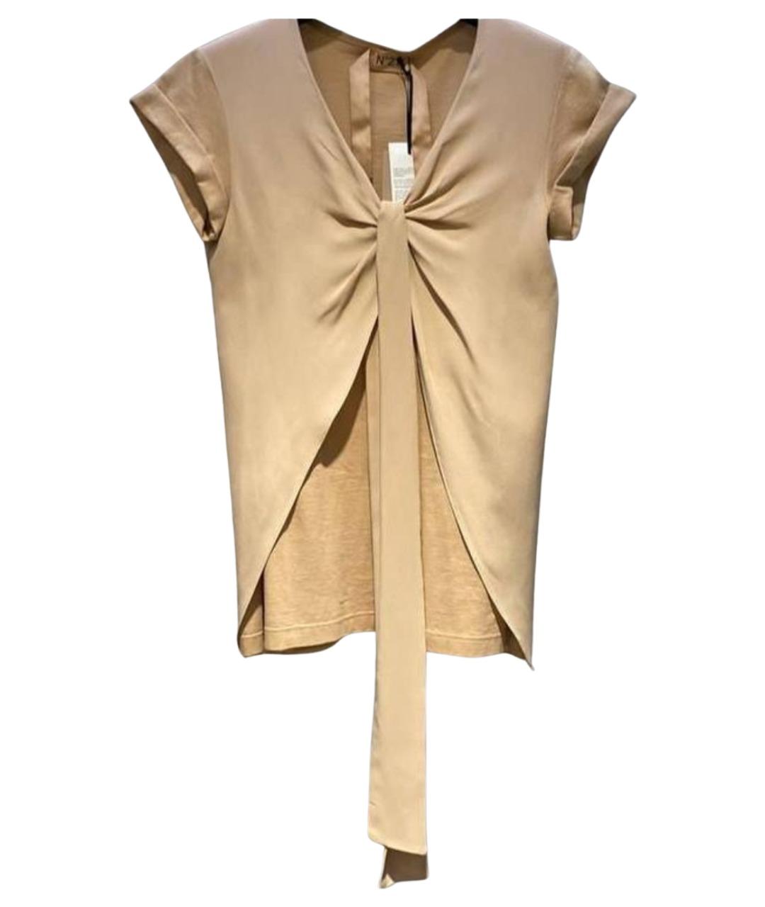 NO. 21 Бежевая футболка, фото 1