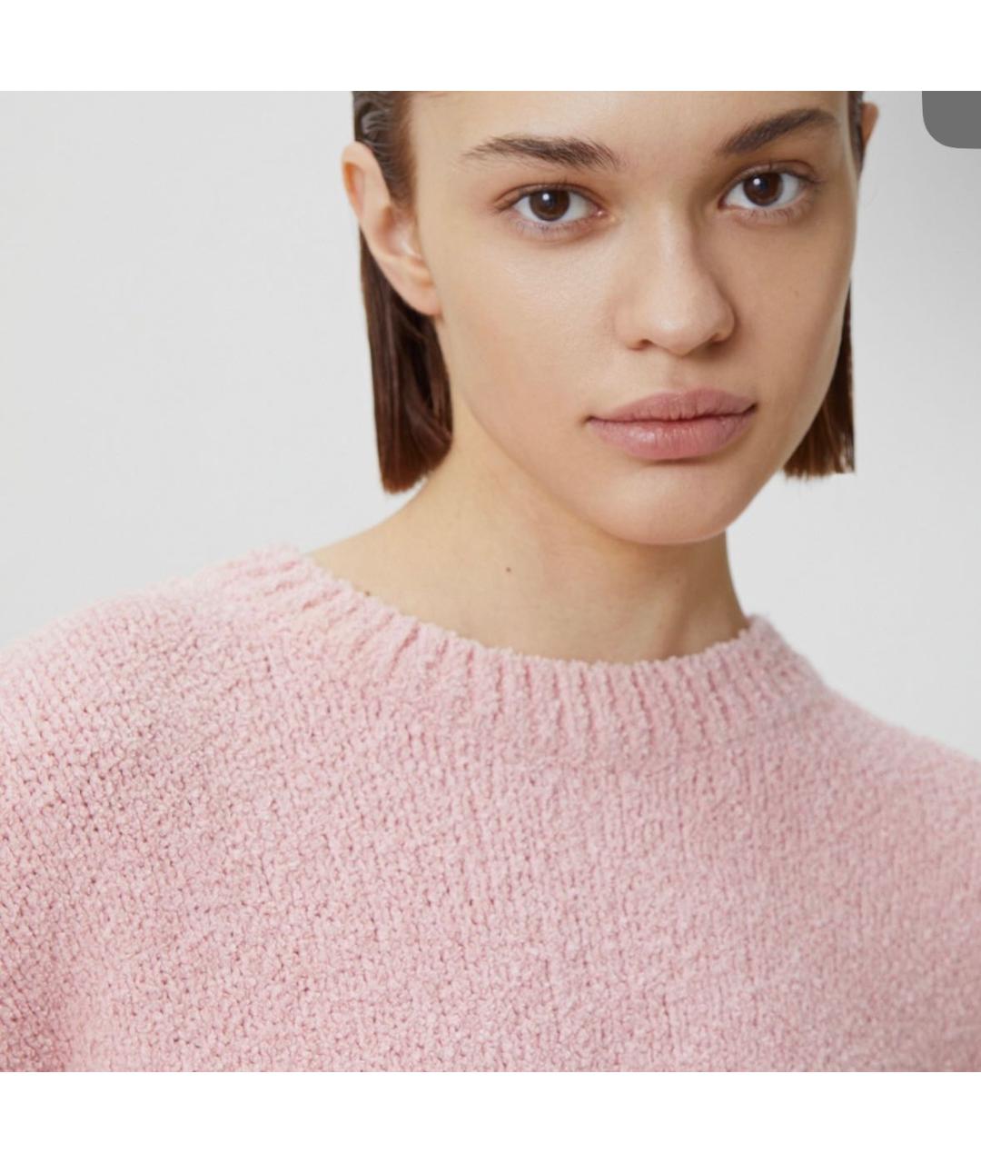 12 STOREEZ Розовый хлопковый джемпер / свитер, фото 4