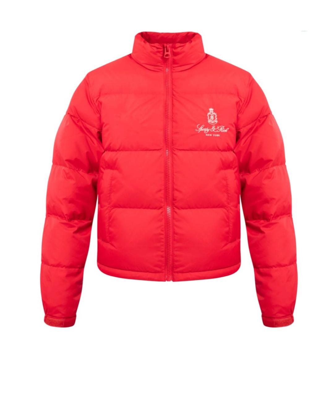 SPORTY AND RICH Красный полиэстеровый пуховик, фото 1