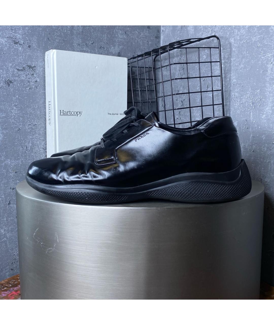 PRADA Черные кожаные туфли, фото 9