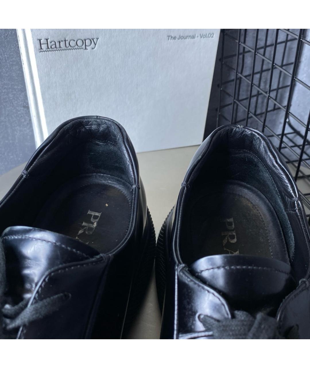 PRADA Черные кожаные туфли, фото 7