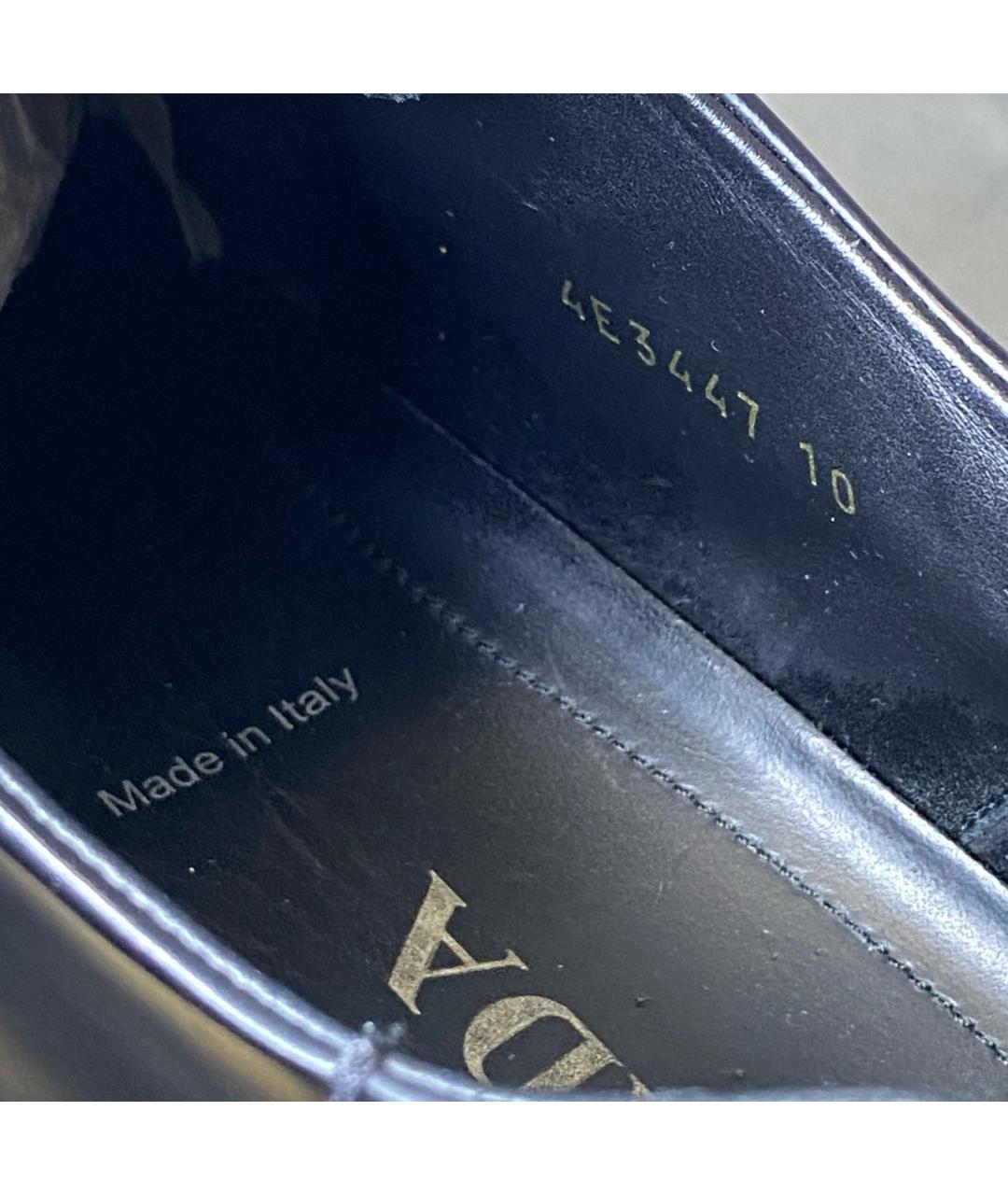 PRADA Черные кожаные туфли, фото 6