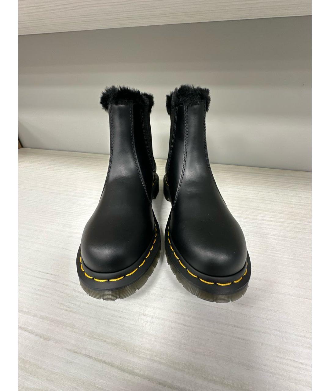 DR. MARTENS Черные кожаные ботинки, фото 2