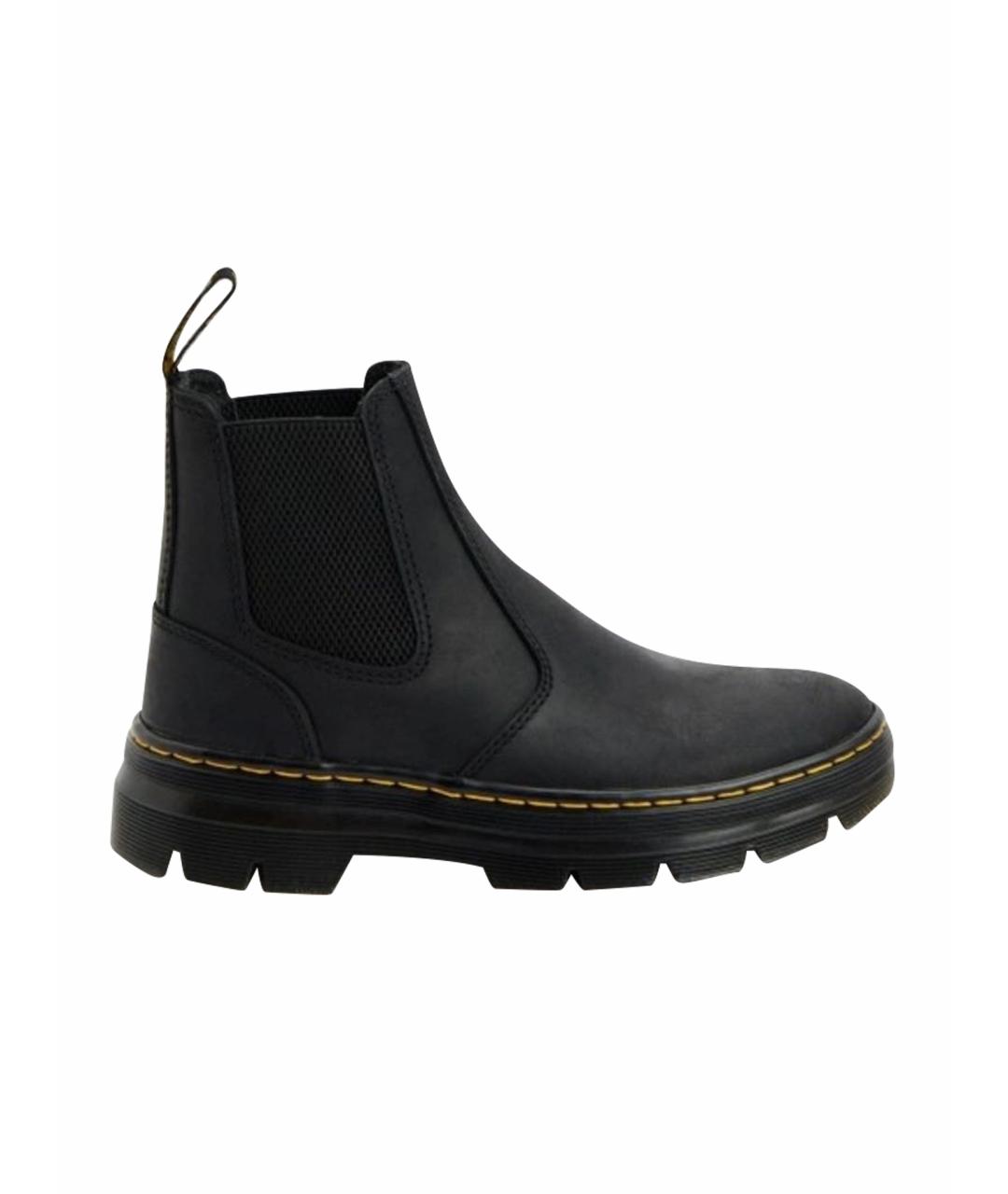 DR. MARTENS Черные кожаные ботинки, фото 1