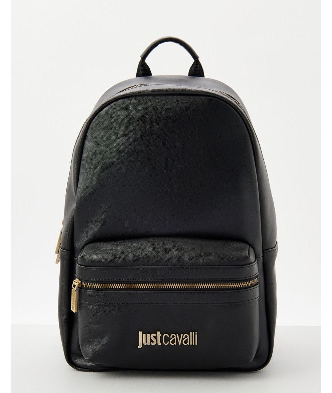 JUST CAVALLI Черный рюкзак из искусственной кожи, фото 7