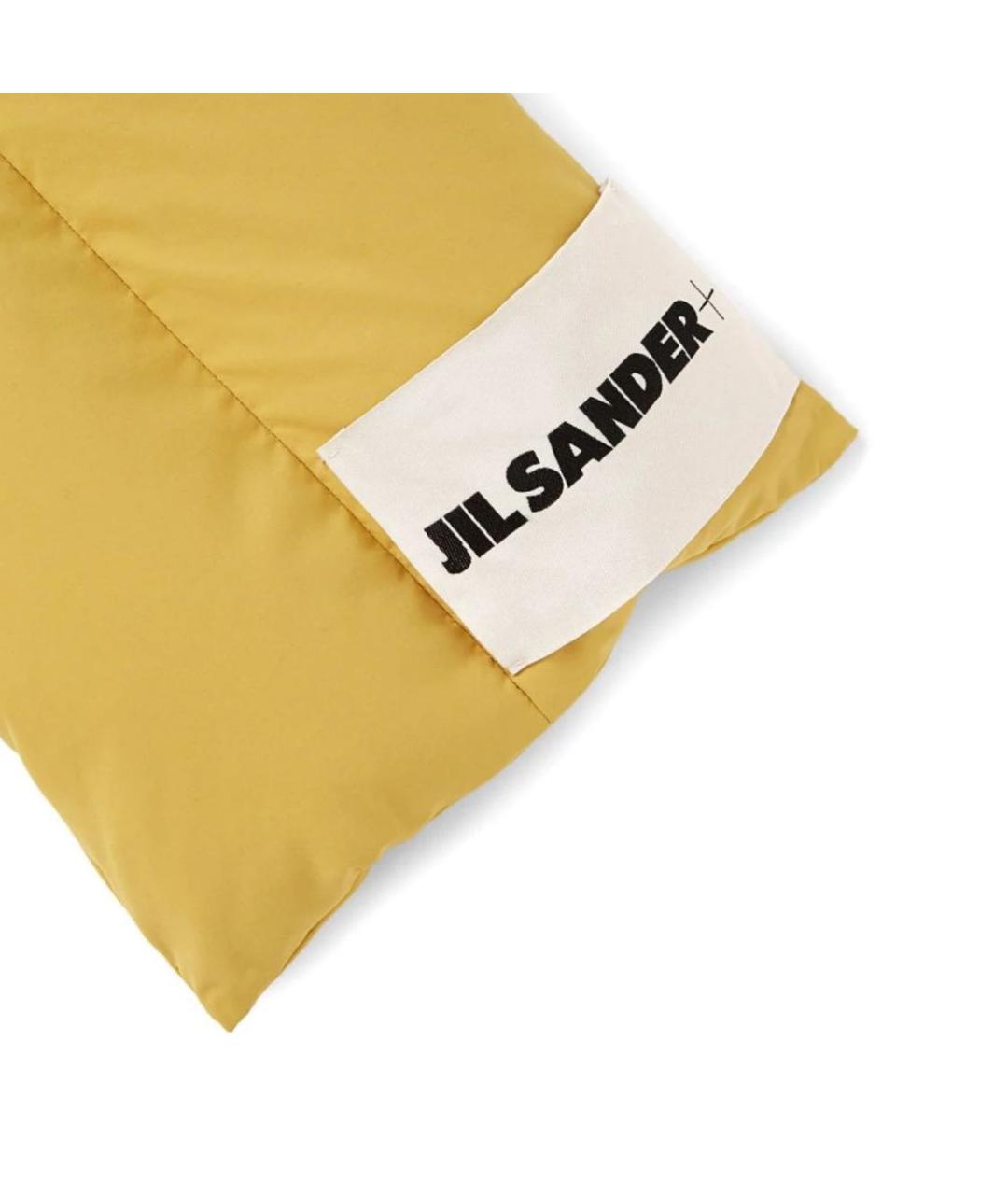 JIL SANDER Горчичный шарф, фото 2