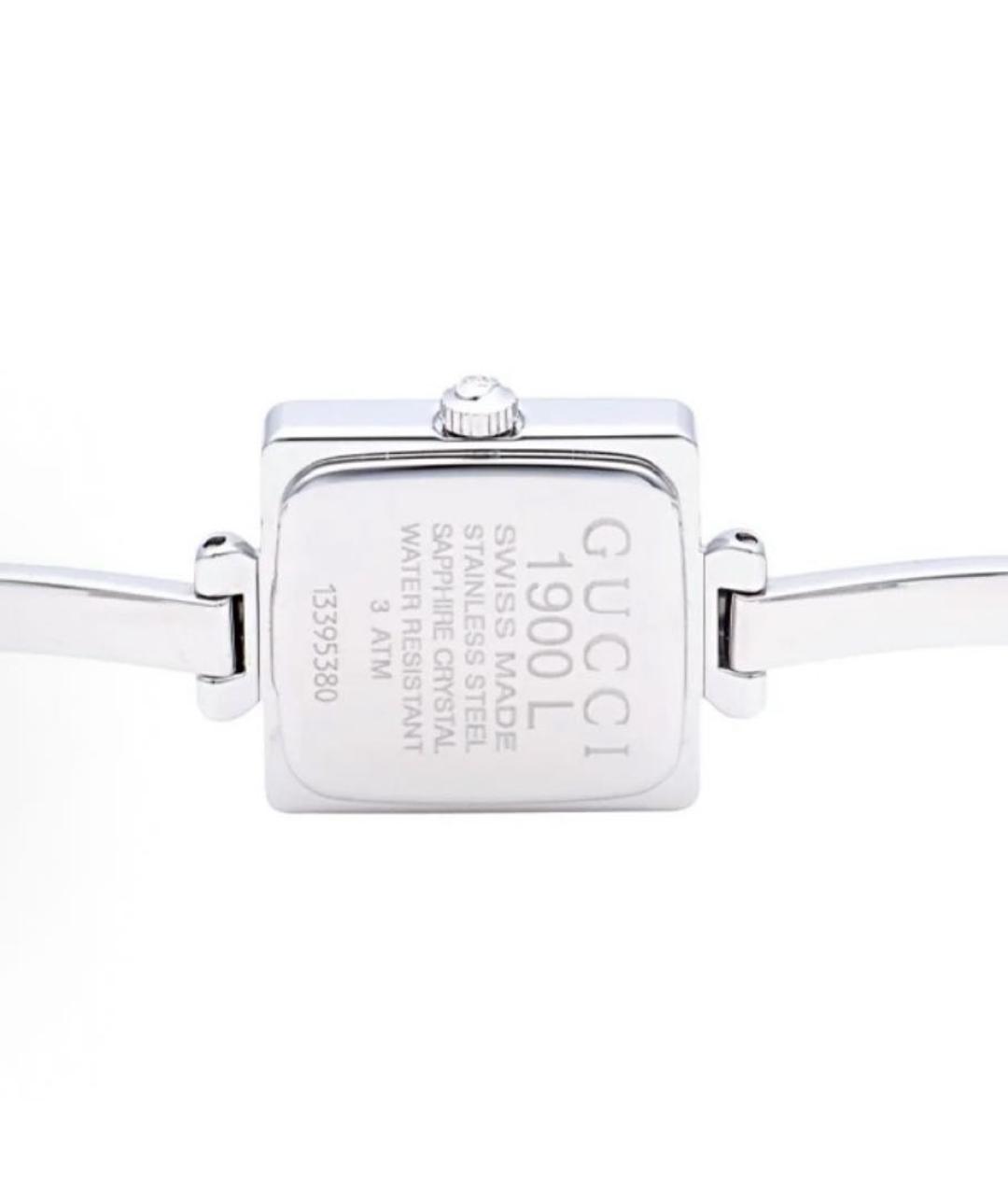 GUCCI Серебряные стальные часы, фото 3