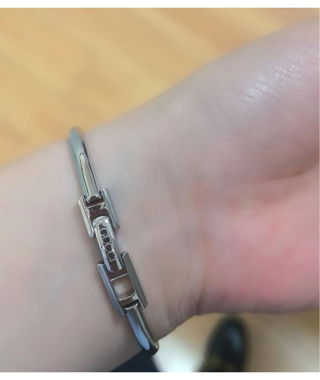 GUCCI Серебряные стальные часы, фото 8