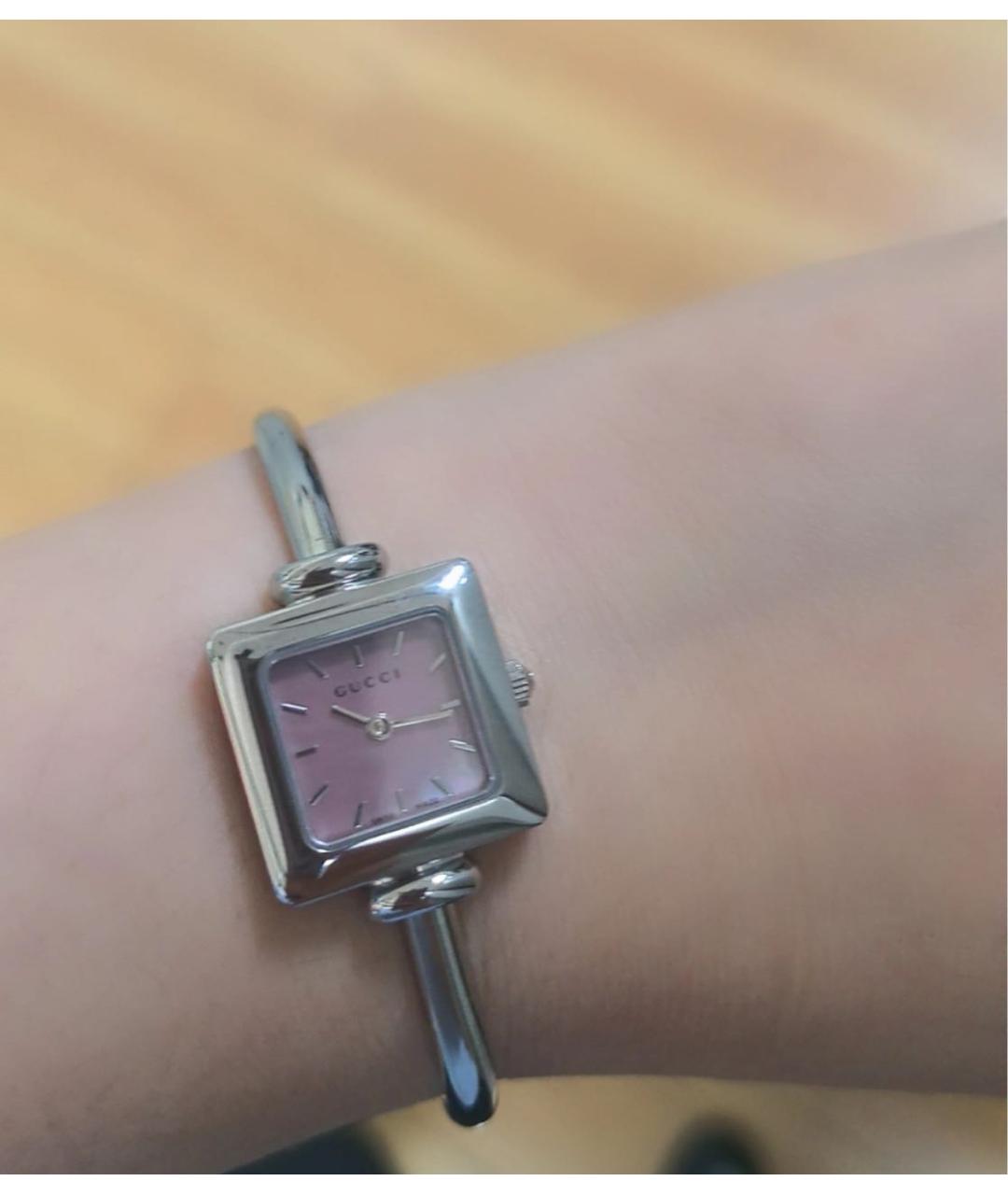 GUCCI Серебряные стальные часы, фото 7