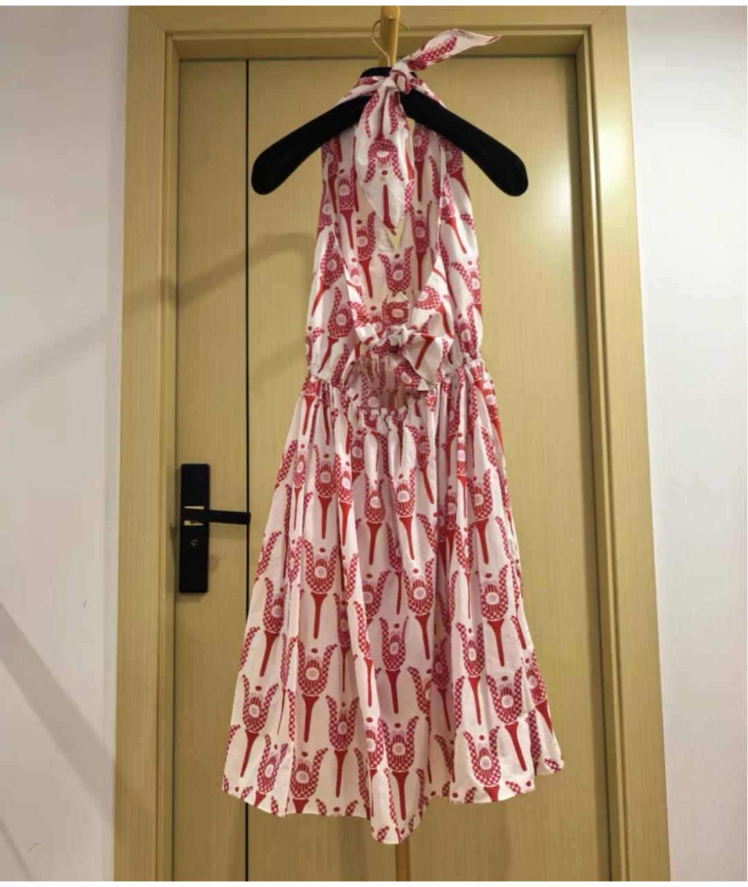 MIU MIU Розовый хлопковый сарафан, фото 4