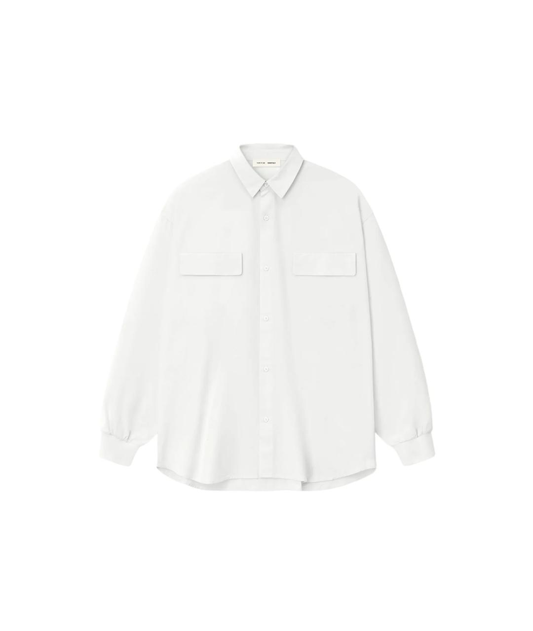 FEAR OF GOD ESSENTIALS Белая хлопковая классическая рубашка, фото 3