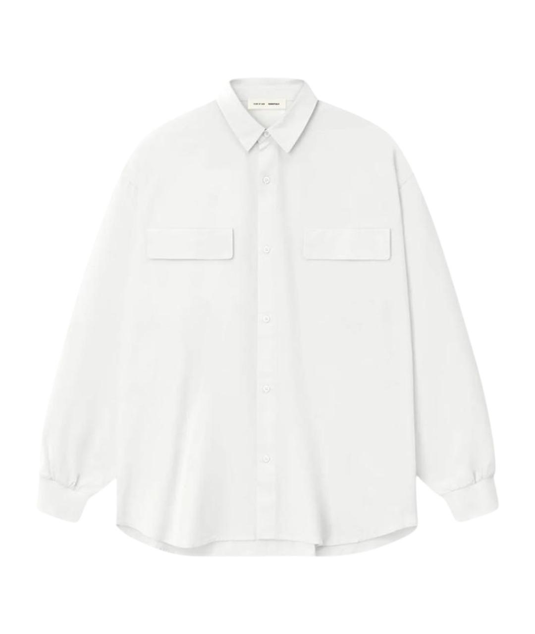FEAR OF GOD ESSENTIALS Белая хлопковая классическая рубашка, фото 1
