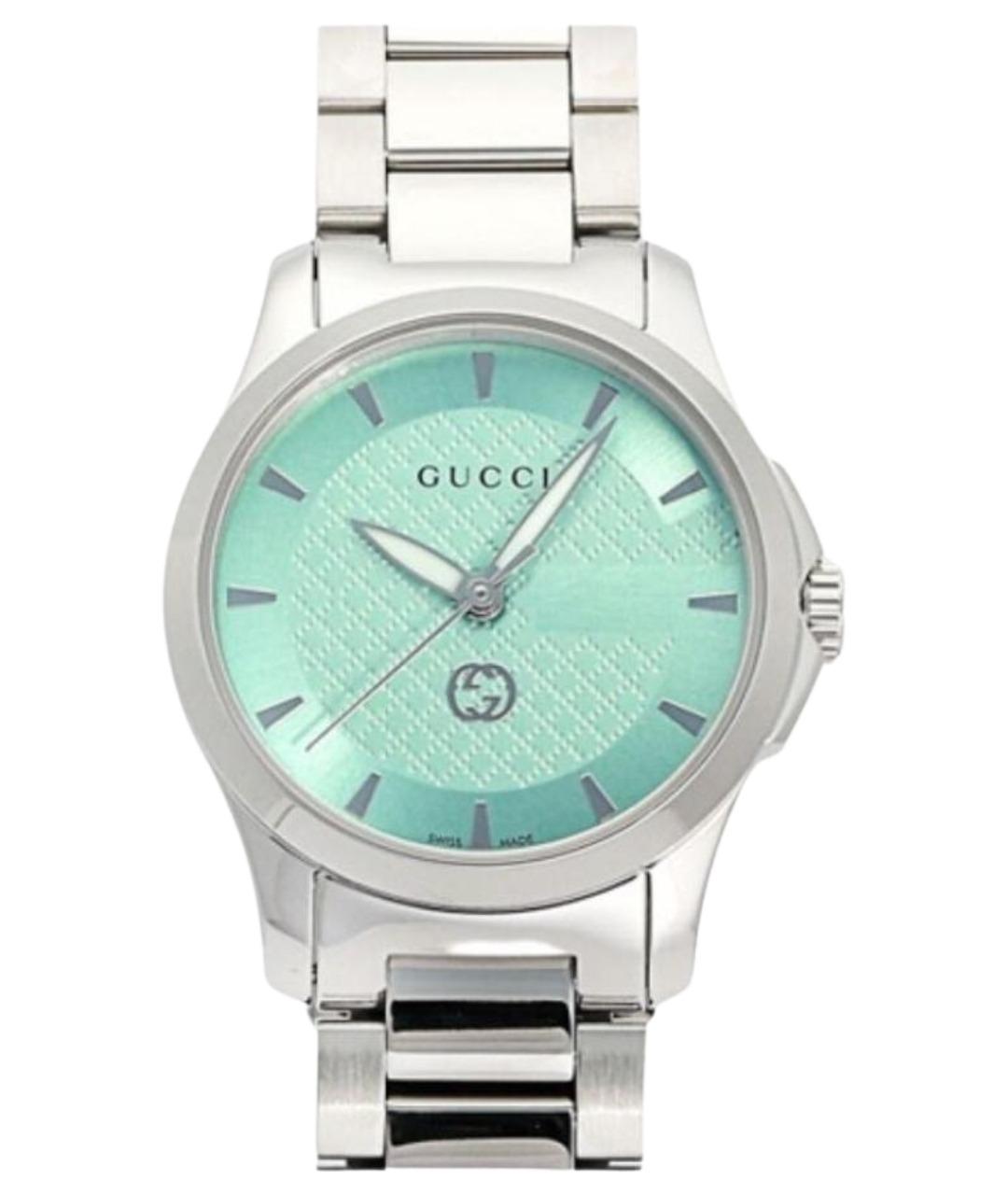 GUCCI Серебряные часы, фото 1