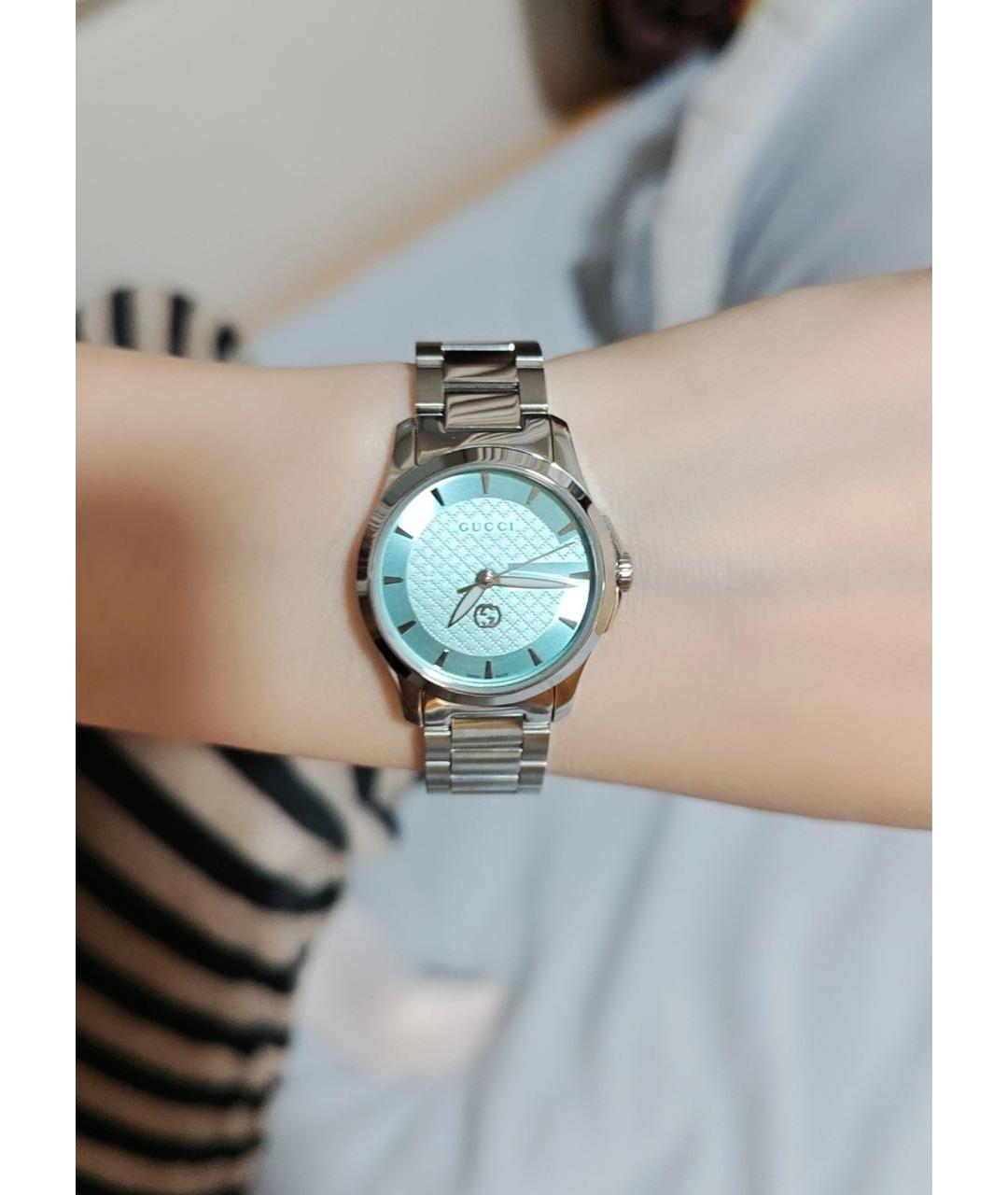 GUCCI Серебряные часы, фото 6