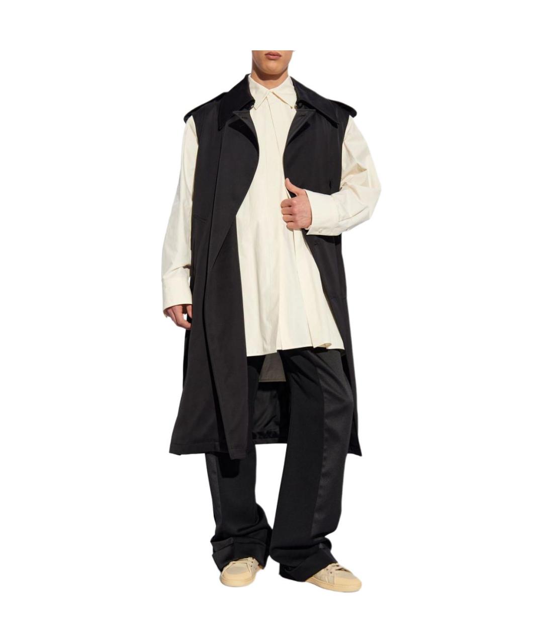 JIL SANDER Бежевая хлопковая классическая рубашка, фото 2