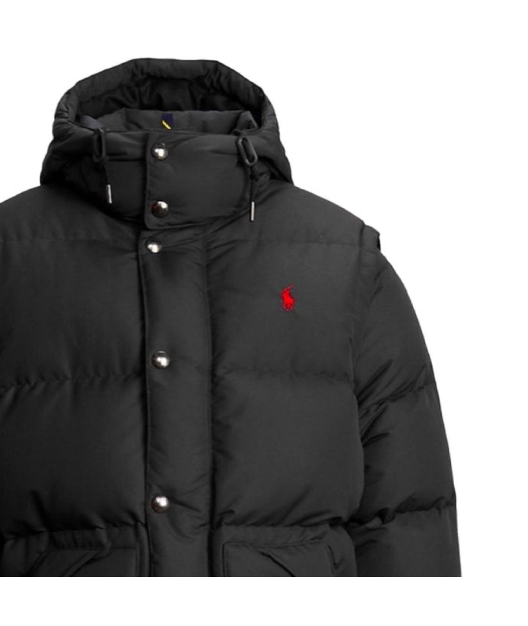 POLO RALPH LAUREN Черный пуховик, фото 5