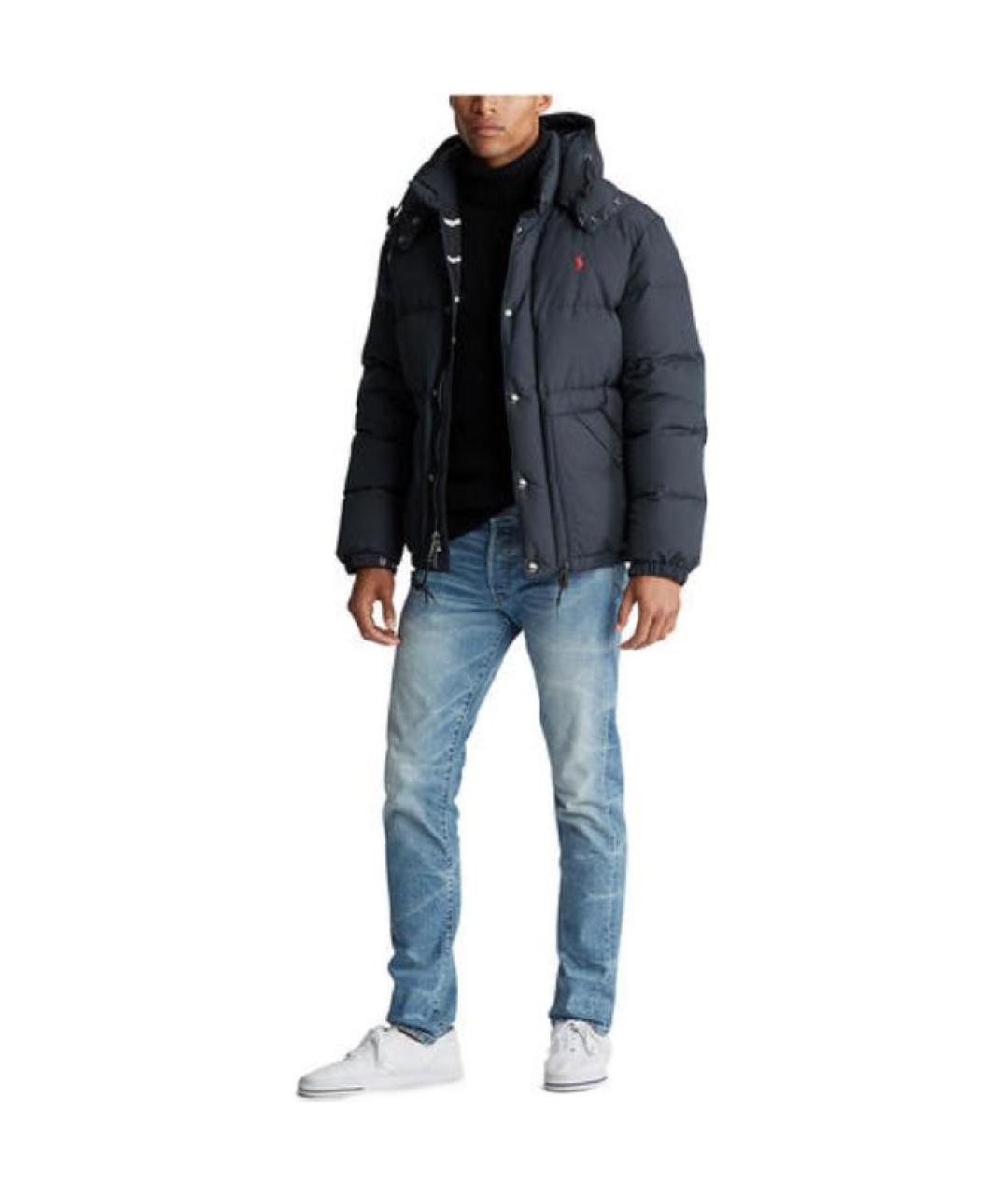 POLO RALPH LAUREN Черный пуховик, фото 2