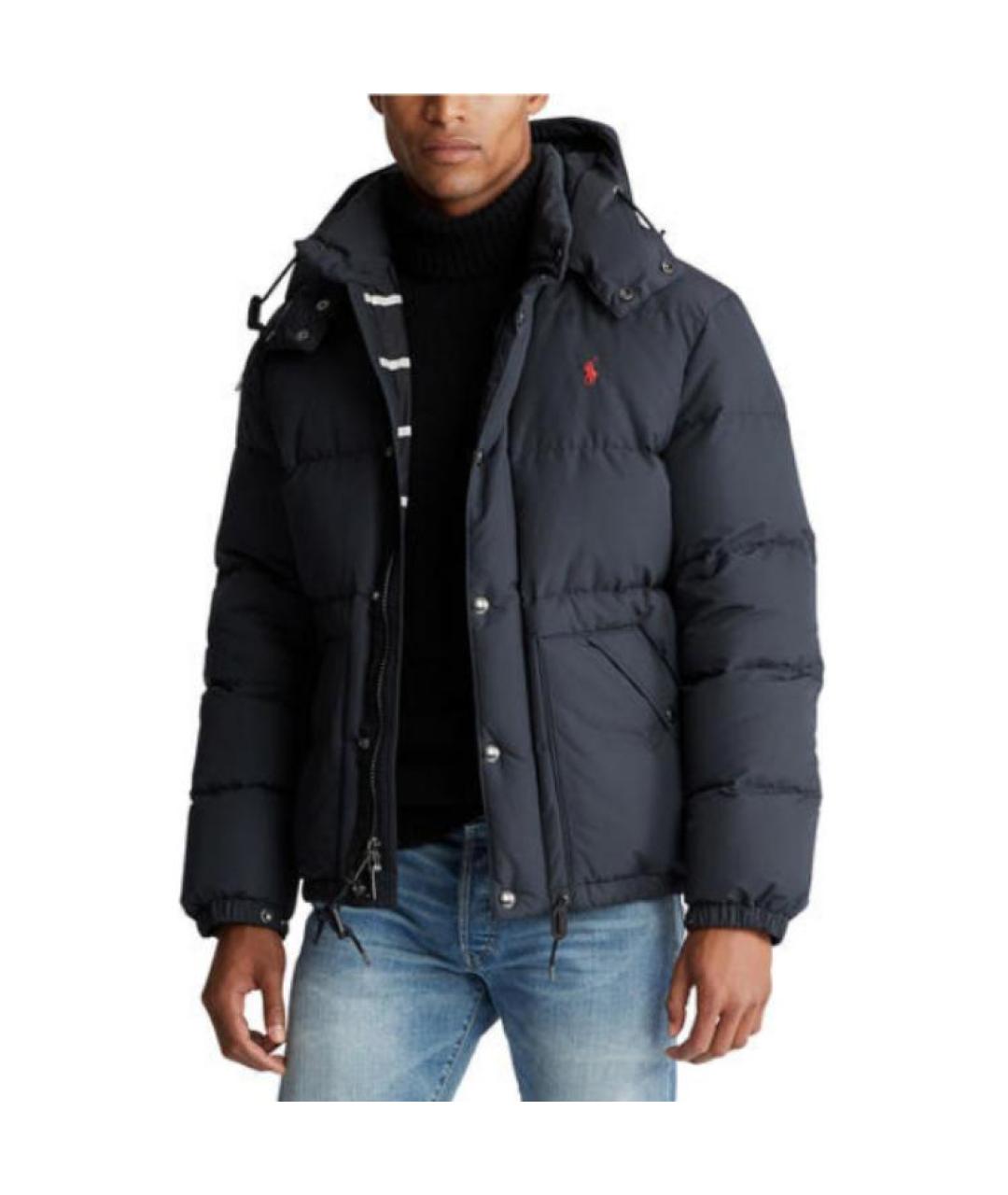 POLO RALPH LAUREN Черный пуховик, фото 4