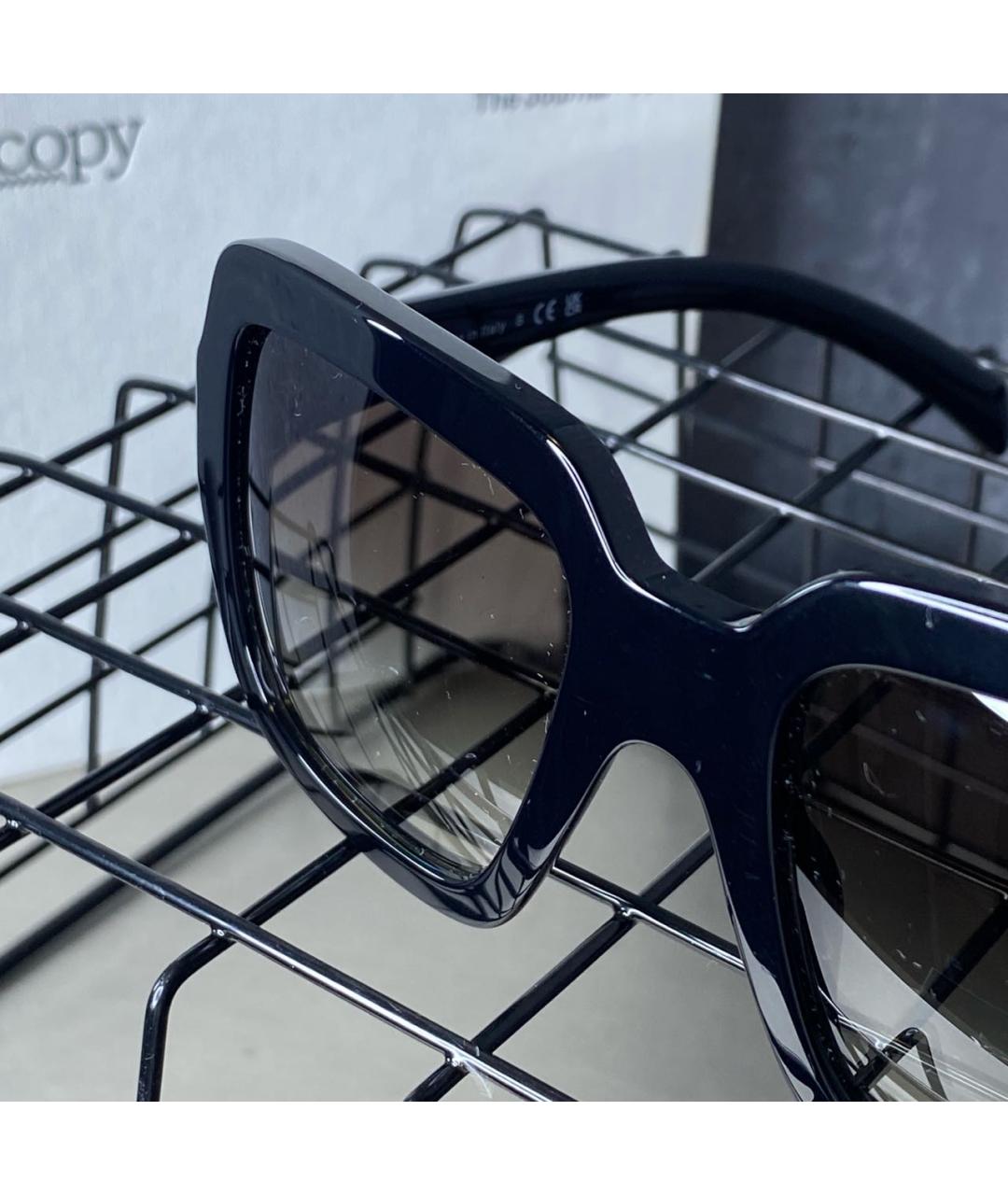 PRADA Черные пластиковые солнцезащитные очки, фото 5