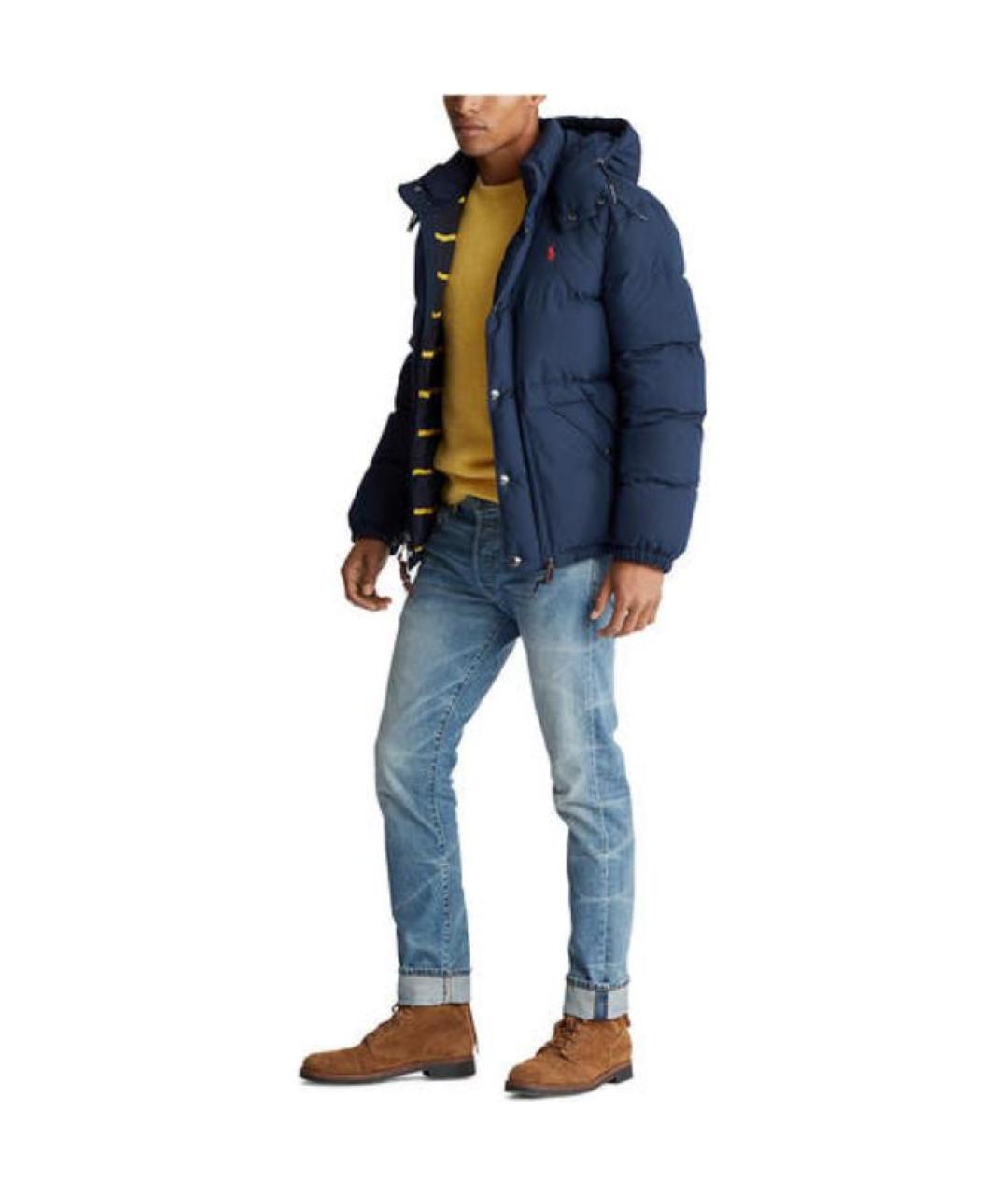 POLO RALPH LAUREN Синяя полиамидовая куртка, фото 3