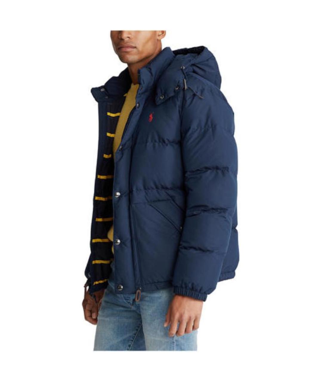 POLO RALPH LAUREN Синяя полиамидовая куртка, фото 4