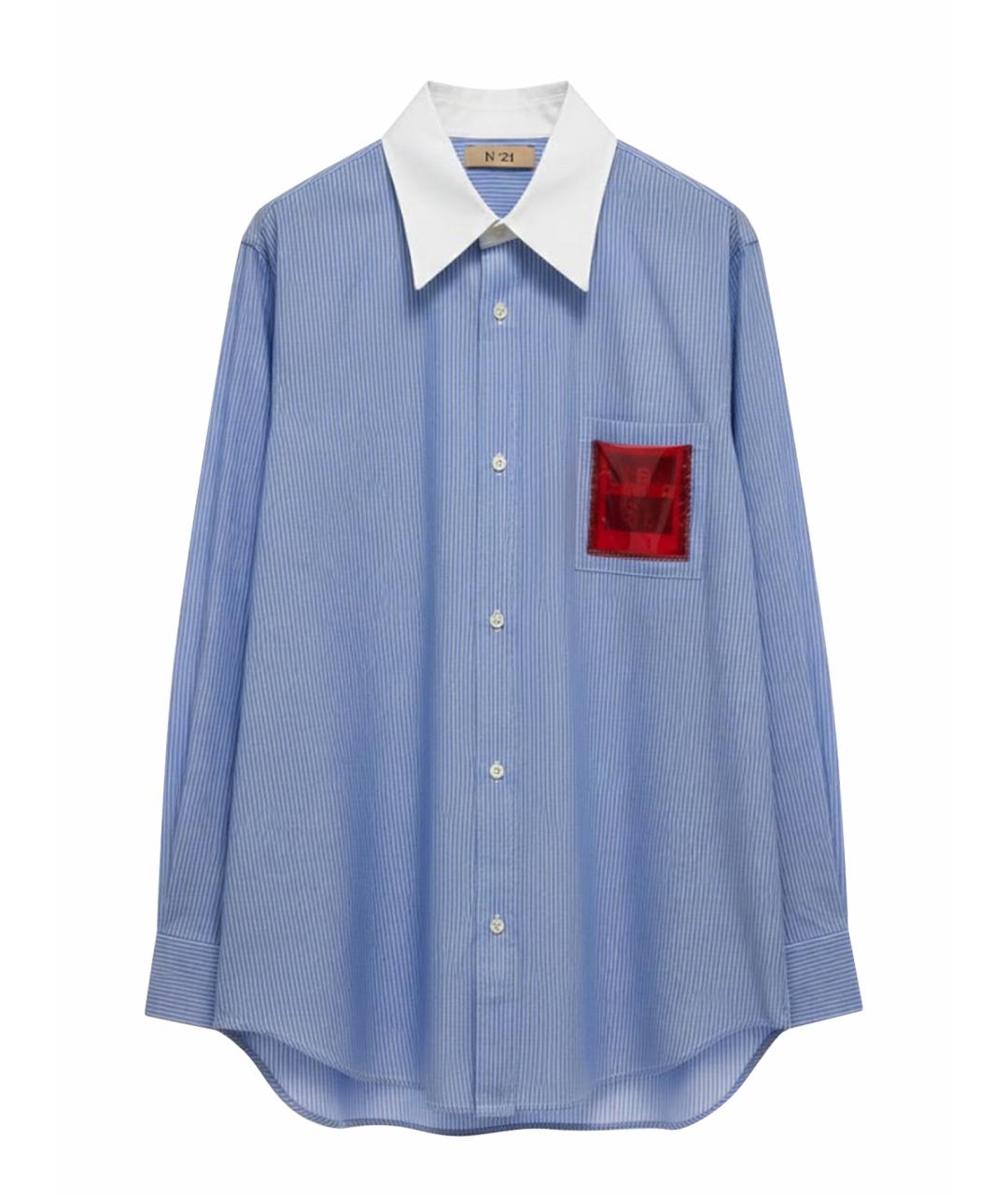 NO. 21 Голубая хлопковая рубашка, фото 1