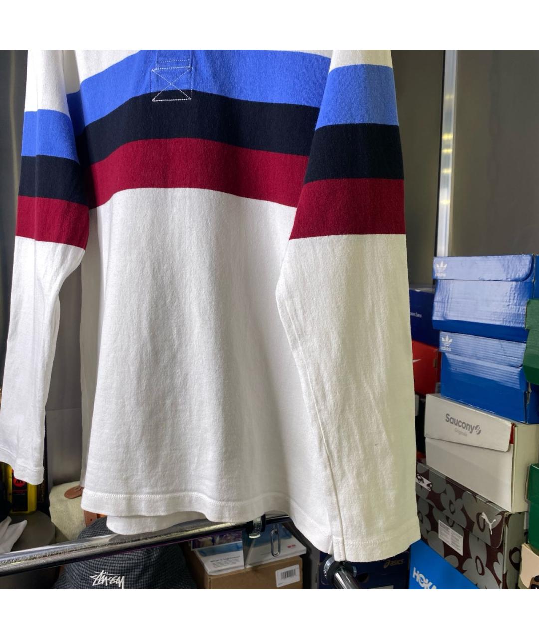 J.W.ANDERSON Белое хлопковое поло с длинным рукавом, фото 4