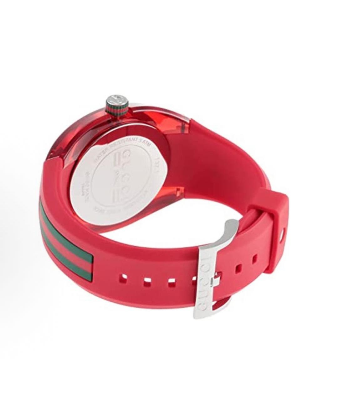 GUCCI Красные стальные часы, фото 2